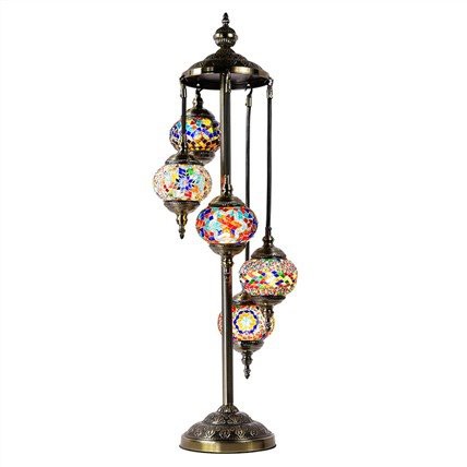 Mozaik állólámpa 5 lámpa